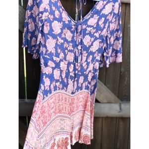 Feminine boho romper